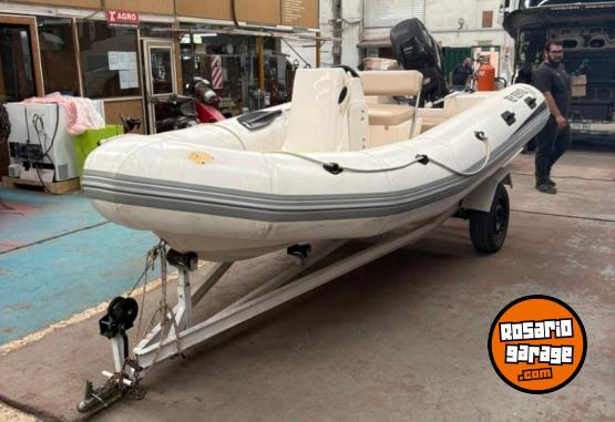 Embarcaciones - Gomón Semi-Rigido 4.70 con Mercury 4t 60HP y trailer - En Venta