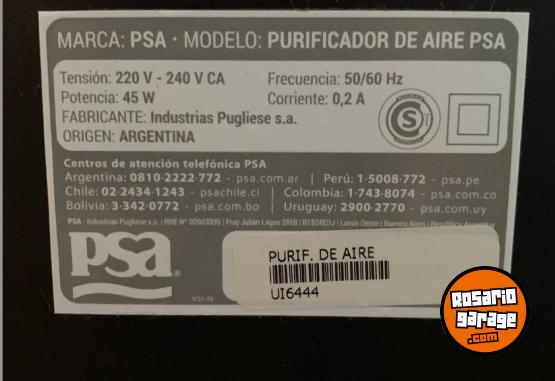 Hogar - Purificador de aire PSA con control remoto  excelente estado - En Venta