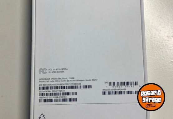 Telefonía - iPhone 16e 128 Gb nuevo sellado No permuto - En Venta