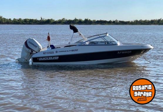 Embarcaciones - Lancha Quicksilver 1600,  Evinrude  115hp con trailer completa - En Venta