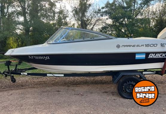Embarcaciones - Lancha Quicksilver 1600,  Evinrude  115hp con trailer completa - En Venta