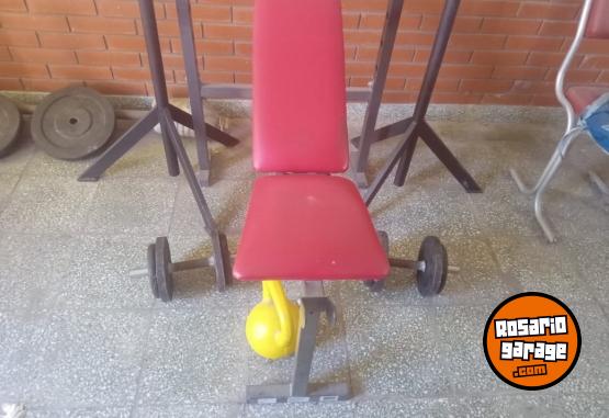 Deportes - banco,barra y discos - En Venta