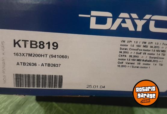 Accesorios para Autos - Distribucin Volkswagen Vento, Virtus, Golf, Nivus, Up, Suran, Voyage, Gol Trend, Fox, Saveiro motor 1.6 16v MSI - En Venta