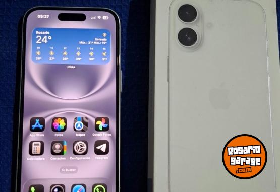 Telefonía - iPhone 16 100% bateria - En Venta