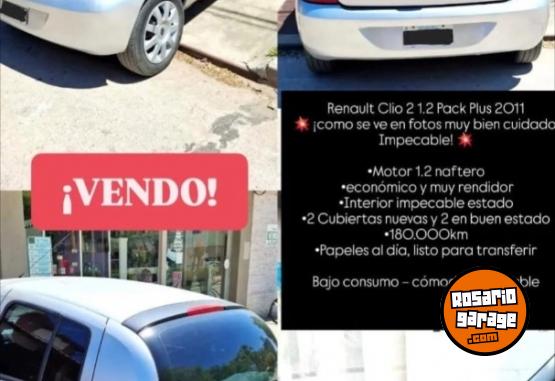 Autos - Renault Clio 2 2011 Nafta 180000Km - En Venta