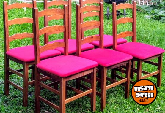 Hogar - Seis sillas de madera - En Venta
