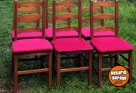 Hogar - Seis sillas de madera - En Venta