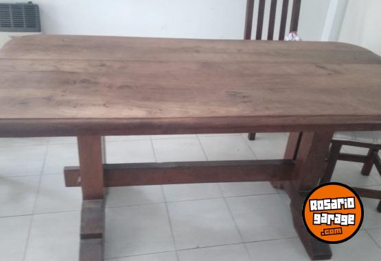 Hogar - MESA Y 4 SILLAS  DE ALGARROBO - En Venta