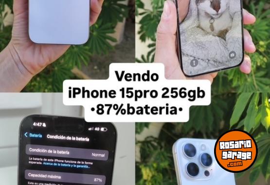 Telefon�a - iPhone 15 Pro 256GB - Blanco - 87% Bater�a ✅ - En Venta