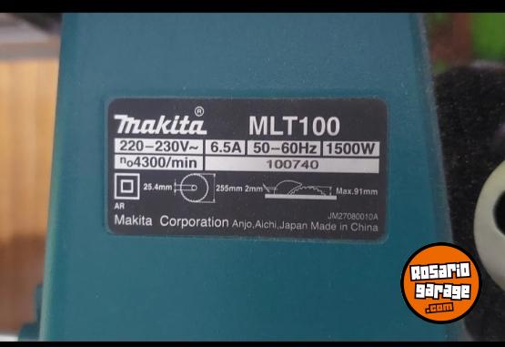 Herramientas - Sierra circular de banco Makita mlt100 255mm 150ww con disco (usada) - En Venta
