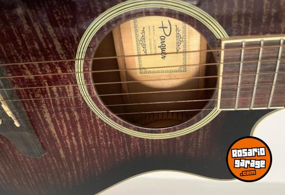 Instrumentos Musicales - Guitarra Acustica Parquer Media Caja Corte Tipo Apx Negra - En Venta