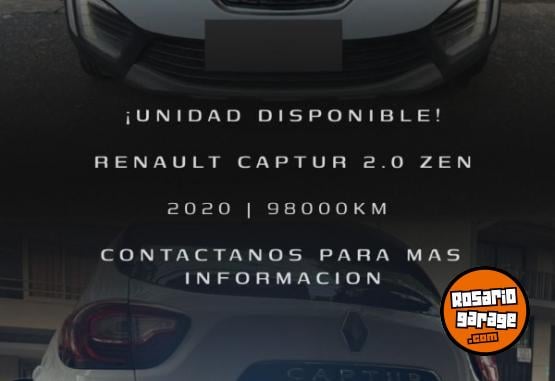 Autos - Renault Captur 2020 GNC 98000Km - En Venta