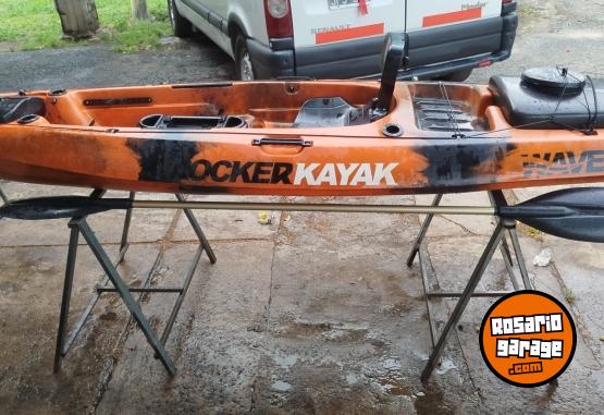 Deportes N&aacute;uticos - Kayak Rocker Wave Fishing equipado full para pesca - En Venta