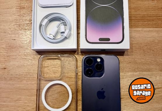 Telefonía - iPhone 14 Pro lila 128gb excelente estado - En Venta