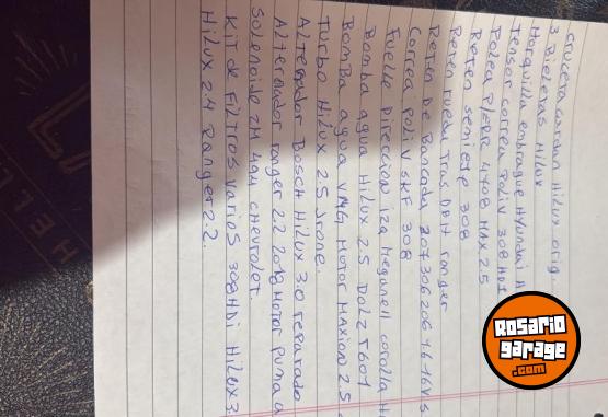 Accesorios para Autos - Lote de repuestos auto y chatas - En Venta