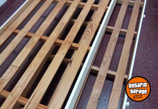 Hogar - Cama  P/ Colchon 1 Plaza Resistente Blanco - En Venta