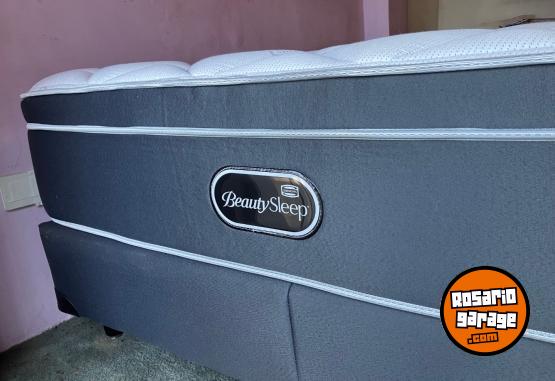 Hogar - Colch�n + Sommier Simmons BeautySleep 140x190 � Casi nuevo - En Venta