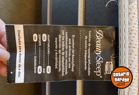 Hogar - Colch�n + Sommier Simmons BeautySleep 140x190 � Casi nuevo - En Venta