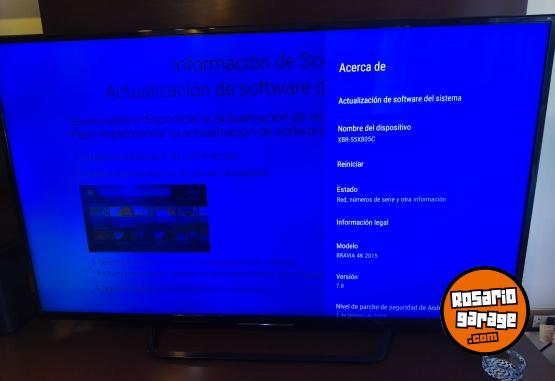 Electr�nica - TV Sony 55� funcionando � ideal repuestos (imagen azul) - En Venta