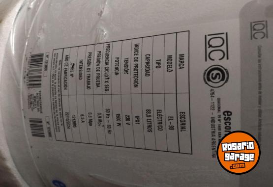 Hogar - Termotanque el�ctrico Escorial 90lts. - En Venta