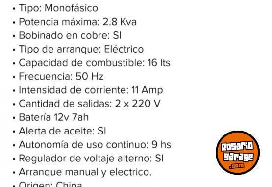 Herramientas - Grupo electrógeno generador Niwa 2.8kva arranque eléctrico - En Venta