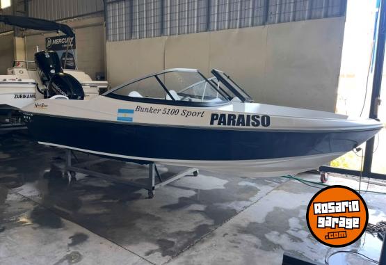 Embarcaciones - Lancha usada deportiva bunker 5100 sport 40 4t Mercury 2021 32 hs nautistore - En Venta