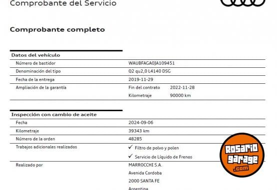 Autos - Audi Q2 2019 Nafta 45000Km - En Venta