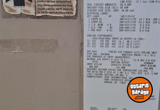 Otros - 🤑🤑🤑ULTIMA OPORTUNIDAD Remato Aire acondicionado centralizado de 400,000 mil frigor�as..  fr�o/calor trifacico funcionando en perfectas condiciones.. se puede probar.. zona oeste de rosario - En Venta