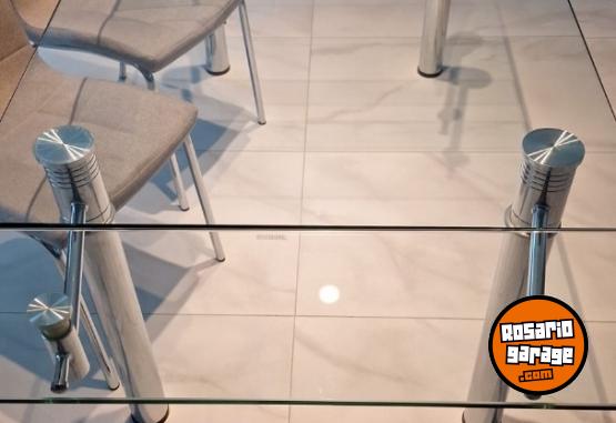 Hogar - Mesa Comedor Vidrio extendible LIQUIDO!! - En Venta