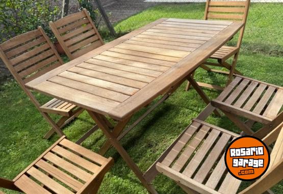 Hogar - Mesa plegable madera exterior - En Venta