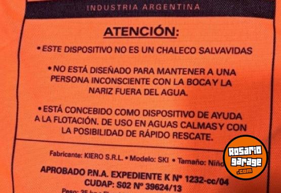 Deportes Náuticos - VENDO Chaleco Salvavidas Ski Niños Aquafloat - En Venta