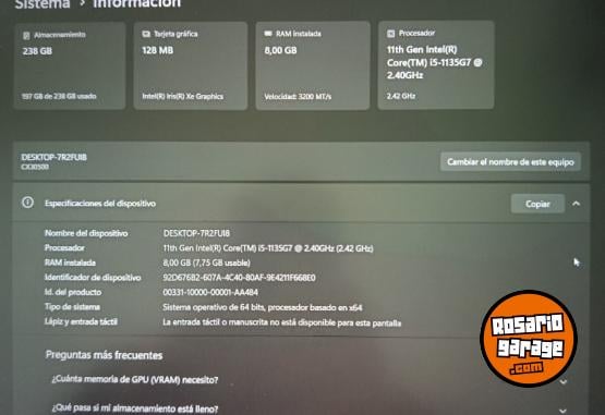 Informática - Notebook CX - En Venta