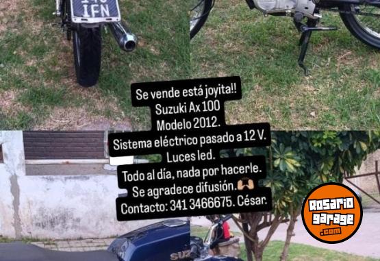 Motos - Suzuki Ax 100 2012 Nafta 48488Km - En Venta