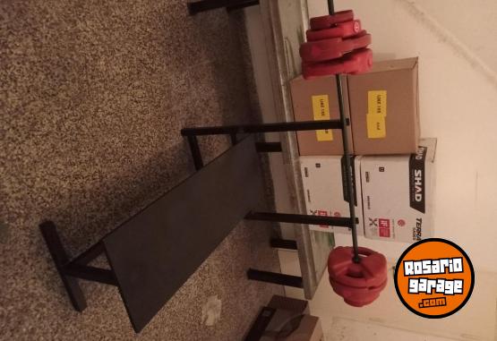 Deportes - Banco Plano + Barra + 65 kilos en Discos - En Venta