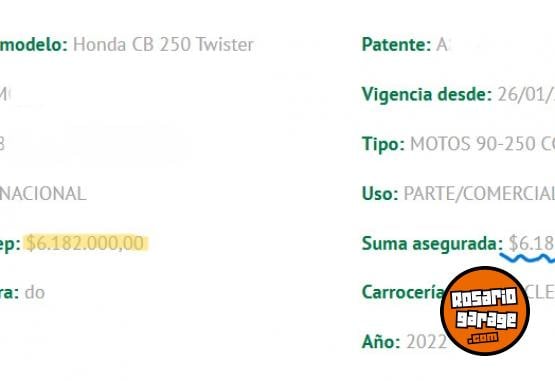 Motos - Honda CB TWISTER 2022 Nafta 9000Km - En Venta