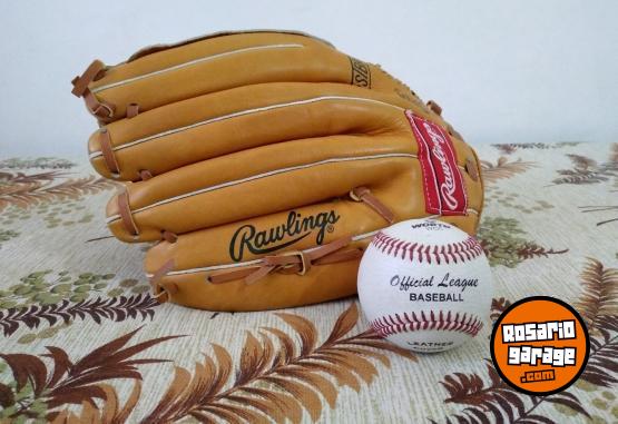 Deportes - Combo Rawlings Pro: Guante RBG4 13" + Pelota Worth Official – ¡NUEVOS / VINTAGE! - En Venta