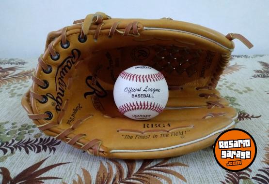 Deportes - Combo Rawlings Pro: Guante RBG4 13" + Pelota Worth Official – ¡NUEVOS / VINTAGE! - En Venta