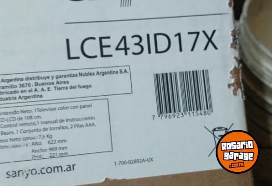 Electr�nica - Smartv Led Sanyo de 43" - En Venta