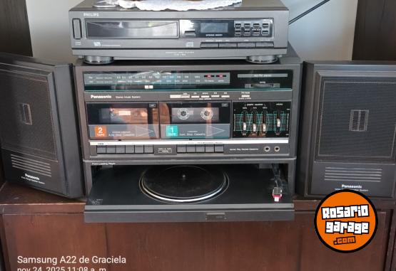 Electr�nica - MINICOMPONENTE PANASONIC + Compac Disk Player PHILIPS cd 164 - En Venta