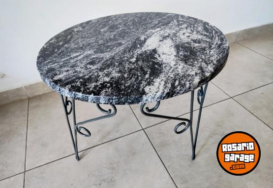Hogar - Mesita matera m�rmol y hierro - En Venta