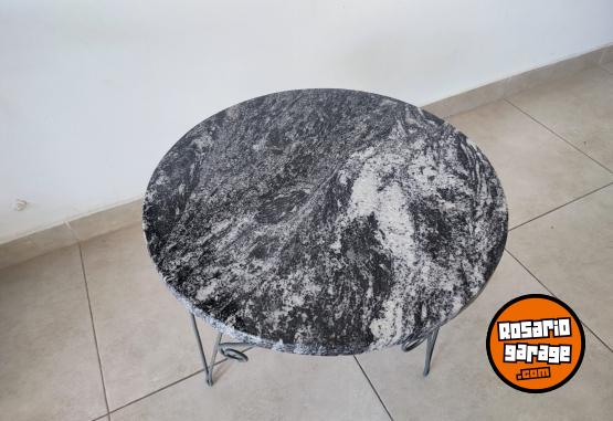 Hogar - Mesita matera m�rmol y hierro - En Venta