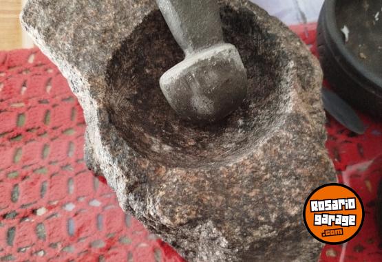 Hogar - Mortero tallado en piedra - En Venta