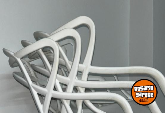 Hogar - Sillas De Comedor Garden Life Allegra X4 Color Blanco - En Venta