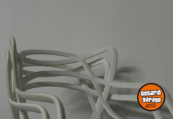 Hogar - Sillas De Comedor Garden Life Allegra X4 Color Blanco - En Venta