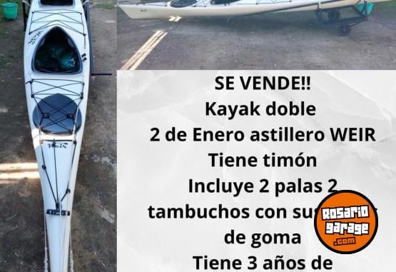 Deportes N&aacute;uticos - KAYAK DOBLE CERRADO - En Venta