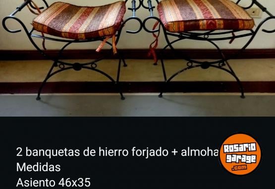 Hogar - BANQUETAS DE HIERRO - En Venta