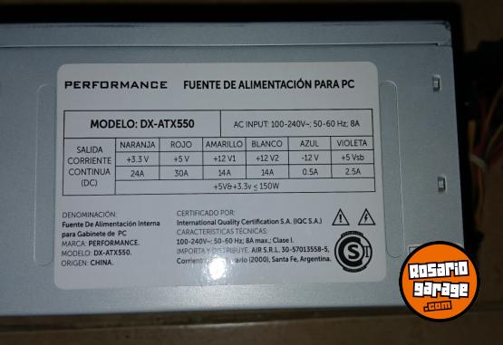 Inform�tica - FUENTE DE ALIMENTACION - En Venta