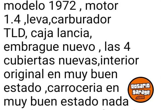 Autos - Fiat Berlina 1983 Nafta 123000Km - En Venta