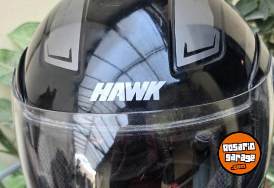 Accesorios para Motos - VENDO CASCO NEGRO  MARCA HAWK MEDIANO - En Venta