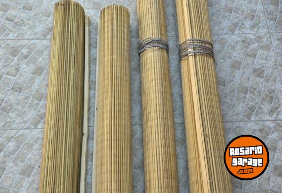 Hogar - 4 Cortinas Mimbre enrollables NUEVAS - En Venta